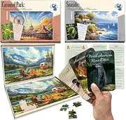 QUOKKA 60 Pieces Dementia Puzzles for Elderly - Large Piece Activities Products for Seniors - 3 Alzheimers Jigsaw Puzzle Games for Adults Tresured Family Memories - Cognitive Gifts for Men and Women