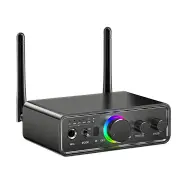 OMS M18 bluetooth V5.3 Audio Receiver Transmitter 3.5MM AUX RCA USB Multi-point Interface RGB Light Driver-free Adapter