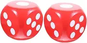 SOPOTUTU 2pcs Jumbo Foam Dice Large Soft Dice for Games Parties Education Safe Fun Props for Group Activities Raffles and Family Aid