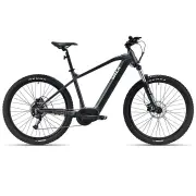 VALK Cyclone 7+ Electric Mountain Bike Mid-Drive Hardtail eMTB, Medium Frame Dark Grey