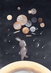 [Namly Design] Poster - Bunny in Space