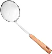 Stainless Steel Colander Ladle with Handle Fine Mesh Strainer for Home Kitchens Restaurants Lightweight Kitchen Utensil for Filtering