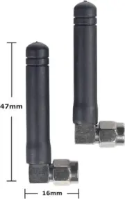 SFF Noir Shadowlink Antenna - Dual Band WiFi and Bluetooth Antenna Set for PC