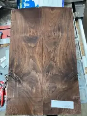 GUITAR CARVE/DROP TOP LUTHIER WOOD CLARO WALNUT 24X14.625X.625" #1006