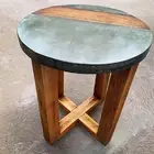 Custom Concrete Timber Side Table