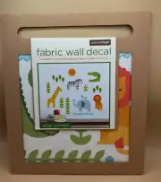 PetitCollage Safari Animals Nursery Kids Fabric Wall Decal Decor