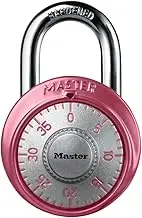 Master Lock 1530DPNK Locker Lock Combination Padlock, 1 Pack, Pink