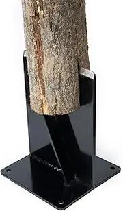 Wood Kindling Splitter - High Strength Structural Steel Firewood Splitter, Wood Splitter Wedge, for Small Wood Stove and Fireplace Manual Log Splitter, Black