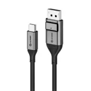 Alogic Ultra 8K Mini DisplayPort to DisplayPort Cable V1.4 - 1m - Space Grey