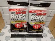 Two (2) Packs Intex Cloth-Like RAGS Heavy-Duty& Lint-Free, 75 CT Select-A-Size