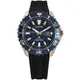 CITIZEN / PROMASTER 光動能 潛水錶 橡膠手錶 藍x玫瑰金框x黑 / BN0196-01L /44mm