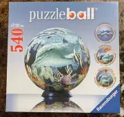 Ravensburger 540 Puzzle 9" Ocean Globe PuzzleBall 110124 NEW SEALED & Ships FREE