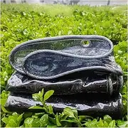 Small Multipurpose Cover, Thicken PVC Heavy Duty 400g/m², Black Translucent Tarp Sheet Cover for Multipurpose Outdoor Use(1x1.5m)