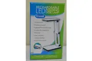 WHITE Triumph Rechargeable Folding Desk Lamp Table, Craft, Sewing, Hobby LED USB