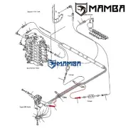 MAMBA PC200-8 Travel Valve P.P.C Line Hose 208-62-72310 for KOMATSU Excavator