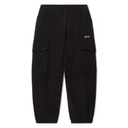 [Off-white] Off-white Off Stamp Cargo Track Pants 12 A BLACK
