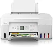 [Canon] PIXMA G3675 MegaTank Continuous Ink Printer, White