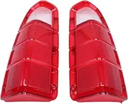 MagiDeal Tail Lights Lens Only Replaces Sturdy Easy Installation Red Tail Lights Lens Cover Driver and Passenger Side for 1972-1980