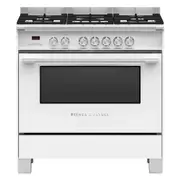 Fisher & Paykel 90cm Dual Fuel Freestanding Cooker - White