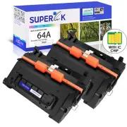 CC364A 64A Black Toner Cartridge Compatible For HP LaserJet P4015dn Printer 2PK