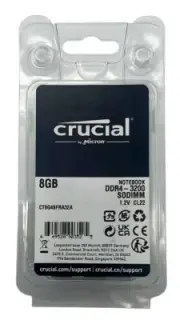 CRUCIAL 8GB (1x8GB) PC4-25600 DDR4-3200 RAM Laptop SDRAM CT8G4SFRA32A