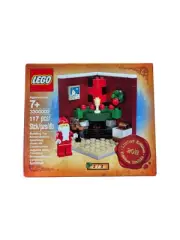 LEGO 300002 Christmas Holiday Set 2 of 2 Fire Place Scene - NIB SEALED - Retired