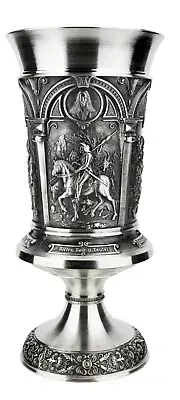 German Artist Albrecht Duerer Pewter Beer Goblet-4 panels- NWOT-AD Signature