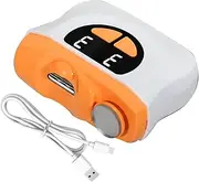 Electric Nail Clippers for Seniors,Low Noise Automatic Fingernail Manicure | LED Nail Clipper with 3-Speed Settings & Scraps Storage for Baby Care, Seniors & Home Manicure, Fingernail Polishing Tool