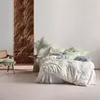 Linen House Benedita Mint Double Bed Size Duvet Doona Quilt Cover Set