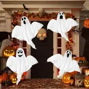 Whaline Halloween Hanging Ghosts 4 Pack Indoor Outdoor Flying Haunted