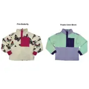 Member's Mark Girls Relaxed Fit Half-Zip Easy Pull-On Fleece Jacket