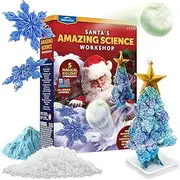 Blue Marble Santa's Christmas Science Workshop - Holiday STEM Kit for Kids with 5 Magical Experiments & 20 Bonus Activities, Educational Science Kit, Christmas Activities for Kids Age 6-10