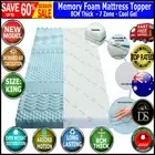 Giselle Bedding COOL GEL Memory Foam Mattress Topper BAMBOO 8CM 7-Zone King Size
