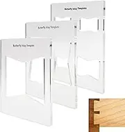 Butterfly Inlay Template - Wood Joinery Bowtie Key, Router Inlay Guide | Acrylic Mortise Inlay Template, Precision Woodworking Stencil for Decorative Inlays, Furniture Restoration