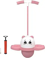 Jumping Ball Toy for Kids - Jumping Stick Balance Board | Jump Ball with Handle | Safe Panda Shape Jump Balls with Handle | Non-Slip Balance Board Toy for Kids Outdoor Birthday New Year Easter