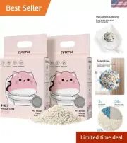 11 lb 4-in-1 Cat Litter - Jasmine Scent, Strong Clumping & Water Absorbent