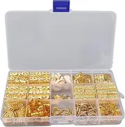 [Loboo Idea] Dreadlocks Jewelry Fashionable Vintage Pattern Hair Beads Accessories Gold Box Set for Parties Wedding