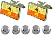 [Select Gifts] Shirt Dress Studs Jacksonville City USA Flag Cufflinks