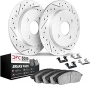 Dynamic Friction Company Rear Brakes and Rotors| Hardware Included| Rear 5000 Advanced Brake Pads and Rotors Kit| Fits 2017-2020 Fiat 124; 2016-2023 Mazda MX-5