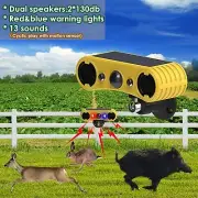 Outdoor Solar Motion Sensor Alarm 129db Loud Siren Motion Detector Alarm 13Sound