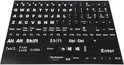 Operitacx 1Sheet English Keyboard Stickers Replacement Letter Labels for Laptop Desktop Notebook Keyboards Durable Design for Easy Visibility Home Office