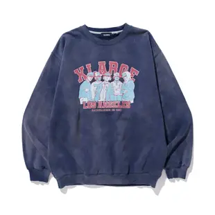 XLARGE EST 1991 BLEACHED CREWNECK SWEATSHIRT 大學Ｔ101234012004