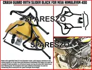 "CRASH GUARD WITH SLIDER, BLACK" FIT FOR ROYAL ENFIELD NEW HIMALAYAN 450