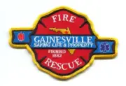 Gainesville Fire Rescue Department Patch Florida FL v2