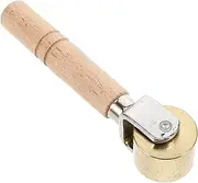 Leather Roller Craft Tool Seamless Pressure Roller for Leather Goods Wooden Handle for Easy Control Efficient Quilting