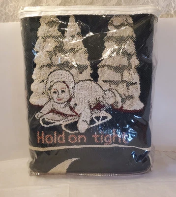 New!! Snowbabies Dept 56 Triple Woven Throw Christmas Blanket USA Goodwin Weaver