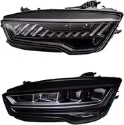 Compatible For 2011-2018 A7 Conversion Upgrade New Style Headlight Turn Signal Lights Car Accessories DRL(One pair price)