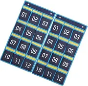 Angoily 2 Pcs Classroom Mobile Phone Storage Bag Soft Nonwoven Fabric Wall Hanging Organizer with Pocket Design for Tidy Cell Phone Finishing Schools and Offices
