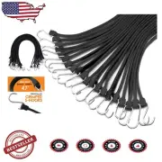 20 Pack of 31'' Heavy-Duty Adjustable Bungee Cords with S-Hooks for Secure Loads