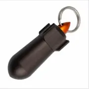Aluminum Medicine Survival Waterproof Pill Storage Container Box Key Pendant EDC